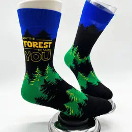 May The Forest be with You   Men's Novelty Crew Socks