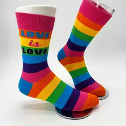 Love Is Love Men's Novelty Crew Socks