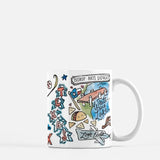 Dallas, Texas 11 oz Ceramic Watercolor Mug