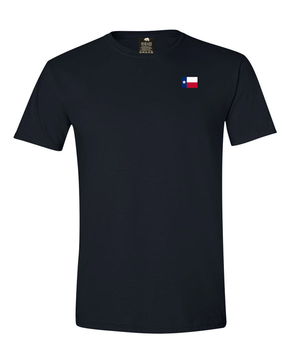 Texas Flag left chest T-Shirt