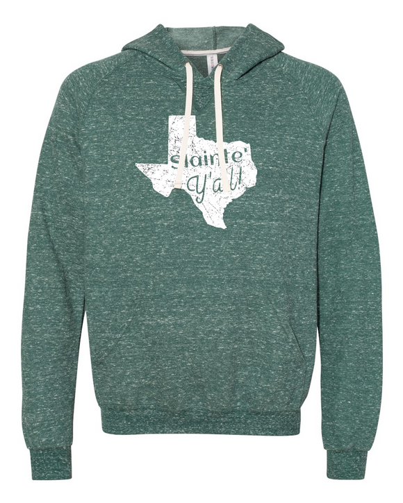 Slainte Y'all Green Snow Heather French Terry Hoodie