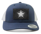 Texas Republic Star on Navy & White Snap Back Hat