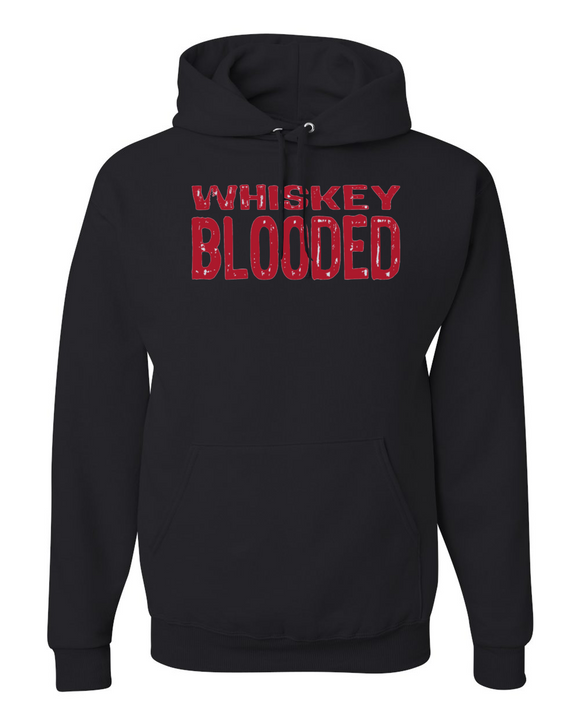 Whiskey Blooded Black Hoodie